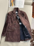 Замшевый жакет Yves Saint Laurent Артикул LUX-123018. Вид 2