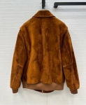 Замшевая куртка  Miu Miu Артикул LUX-123076. Вид 3