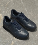 Кроссовки из натуральной кожи крокодила Kiton Артикул LUX-123273. Вид 1