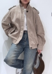 Замшевая куртка Yves Saint Laurent Артикул LUX-123413. Вид 1