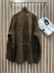 Замшевая куртка  Yves Saint Laurent Артикул LUX-123685. Вид 4