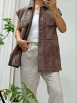 Замшевый жилет  Brunello Cucinelli Артикул LUX-123724. Вид 2