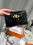 Сумка женская Kelly Pochette Crocodile Alligator Lisse Hermes Артикул LUX-123835. Вид 1