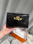 Сумка женская Kelly Pochette Crocodile Alligator Lisse Hermes Артикул LUX-123835. Вид 7