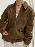 Замшевая куртка The Row Артикул LUX-123999. Вид 4