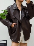 Кожаная  куртка  Yves Saint Laurent Артикул LUX-124000. Вид 3