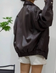 Кожаная  куртка  Yves Saint Laurent Артикул LUX-124000. Вид 4