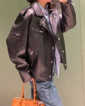 Кожаная куртка  Prada Артикул LUX-124892. Вид 1