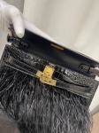 Сумка женская Kelly Elan Noir Alligator Hermes Артикул LUX-125469. Вид 6