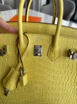 Сумка женская Birkin, 25, PHW Crocodile Porosus  Hermes Артикул LUX-125992. Вид 2