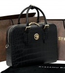 Портфель из натуральной кожи крокодила Stefano Ricci Артикул LUX-126722. Вид 1