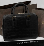 Портфель из натуральной кожи крокодила Stefano Ricci Артикул LUX-126722. Вид 3