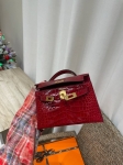 Сумка женская Kelly mini Crocodile Alligator Lisse Hermes Артикул LUX-127277. Вид 4