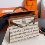 Сумка женская  Kelly, 28, PHW  swift leather Hermes Артикул LUX-128294. Вид 5