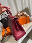 Сумка женская Kelly , 25 cm Ostrich GHW Hermes Артикул LUX-128499. Вид 3