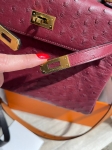 Сумка женская Kelly , 25 cm Ostrich GHW Hermes Артикул LUX-128499. Вид 6