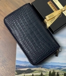 Портмоне из натуральной кожи крокодила Zilli Артикул LUX-129839. Вид 2