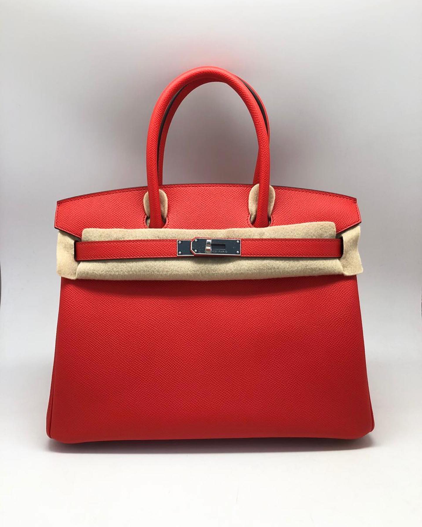 Сумка женская Hermes Birkin 30 cm, Rouge Casaque Epsom Hermes LUX-37980 фото Сумка женская Hermes Birkin 30 cm, Rouge Casaque Epsom Hermes Артикул LUX-37980