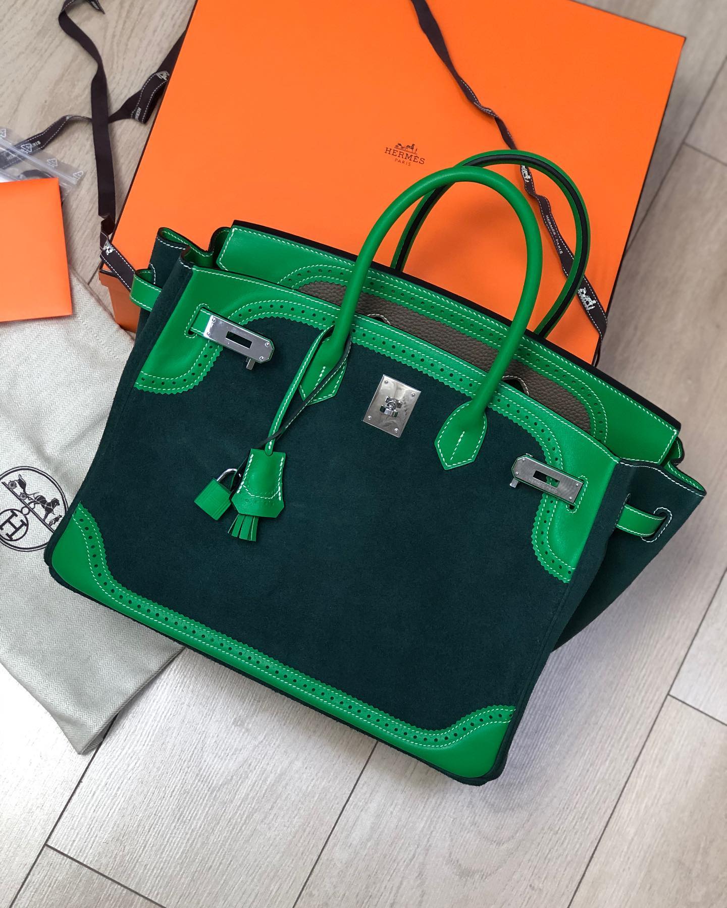 Сумка женская Birkin 35 cm Hermes LUX-38795 фото Сумка женская Birkin 35 cm Hermes Артикул LUX-38795