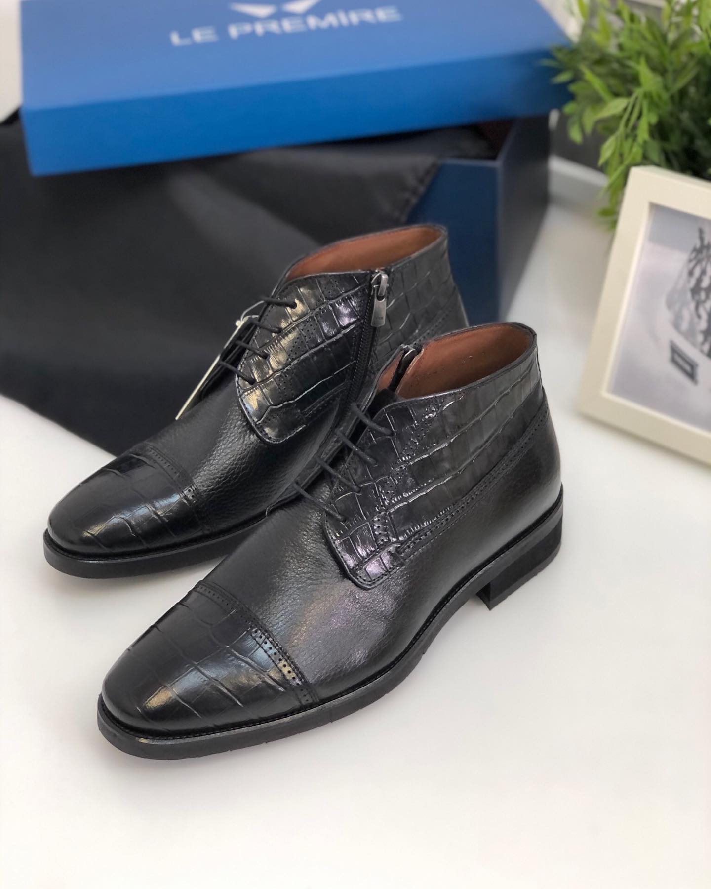 Ботинки мужские LE PREMIRE LUX-40866 фото Ботинки мужские LE PREMIRE Артикул LUX-40866