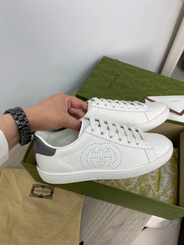 Кеды Gucci LUX-55256 фото Кеды Gucci Артикул LUX-55256