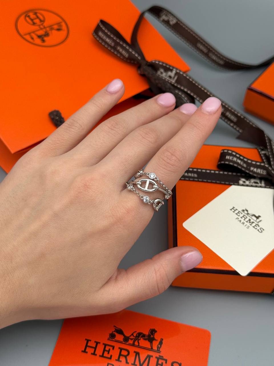 Кольцо Hermes LUX-126036 фото Кольцо Hermes Артикул LUX-126036