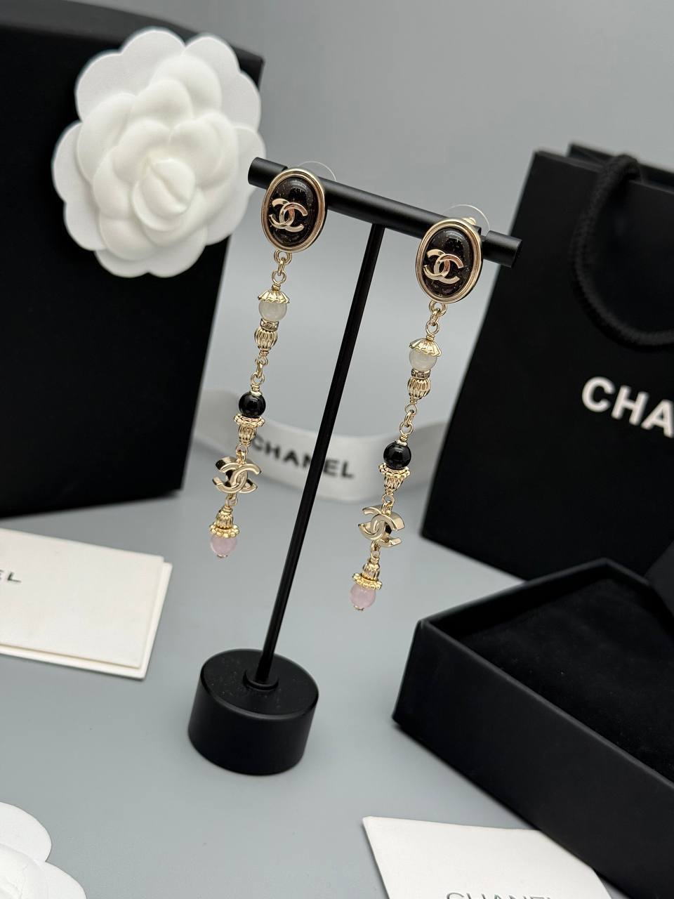 Серьги Chanel LUX-128368 фото Серьги Chanel Артикул LUX-128368