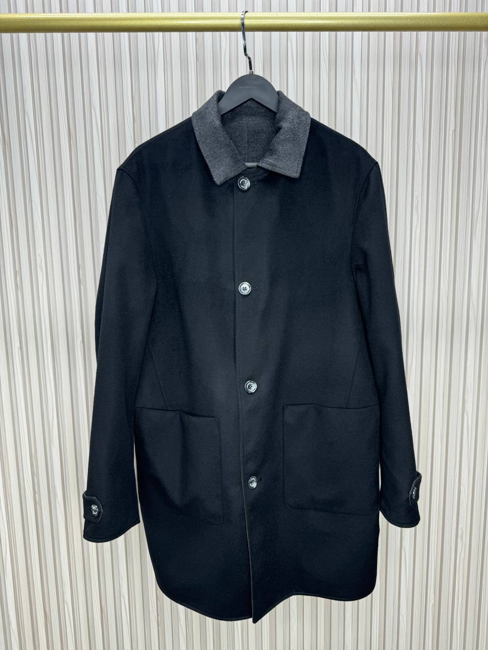 Двустороннее пальто из шерсти викуньи Brunello Cucinelli LUX-129065 фото Двустороннее пальто из шерсти викуньи Brunello Cucinelli Артикул LUX-129065