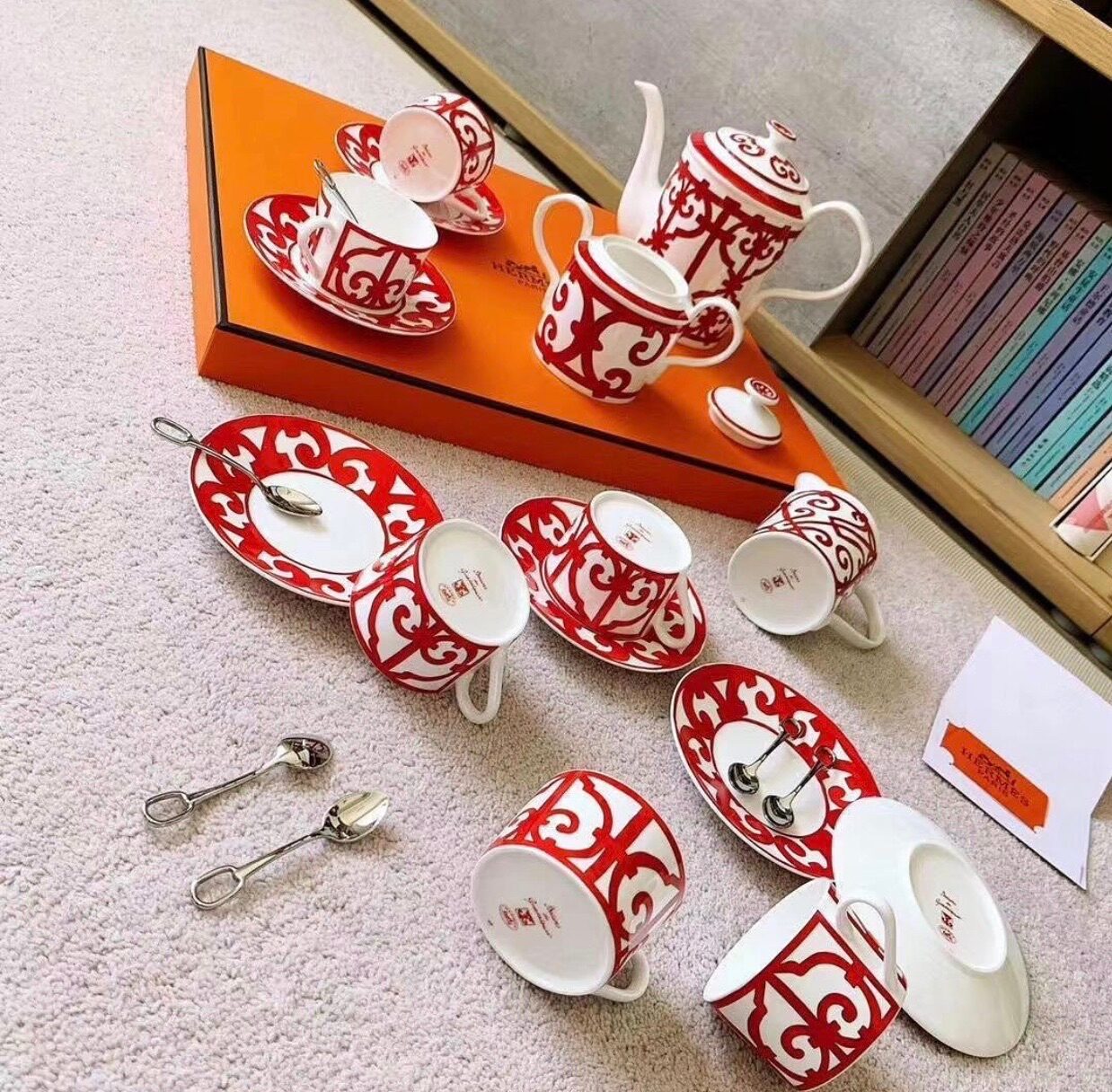 Чайный сервиз BALCON DU GUADALQUIVIR Hermes LUX-31104 фото Чайный сервиз BALCON DU GUADALQUIVIR Hermes Артикул LUX-31104