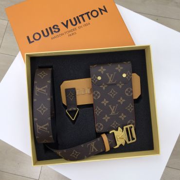 Ремень с чехлом для телефона Louis Vuitton LUX-27183
