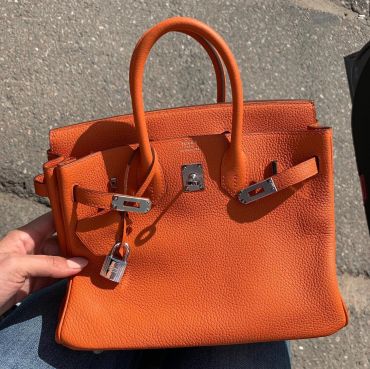 Сумка женская Hermes Birkin, color Orange Poppy, 30 cm Hermes LUX-31357