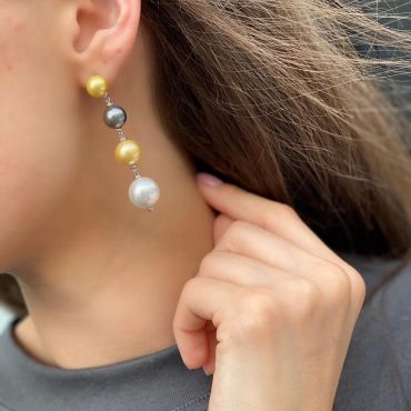 Серьги  LUX-32401