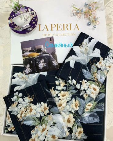 Комплект постельного белья семейный  La Perla LUX-33049
