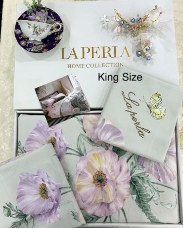 Комплект постельного белья KING SIZE  La Perla LUX-33034