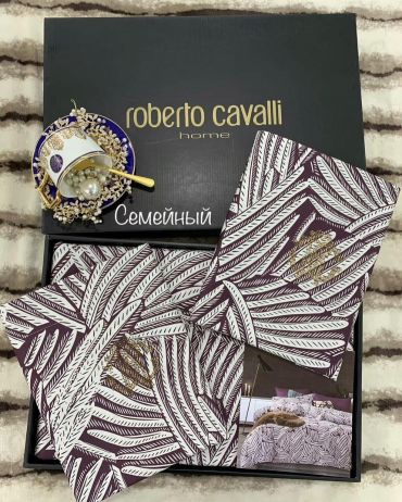 Комплект постельного белья семейный  Roberto Cavalli LUX-33057