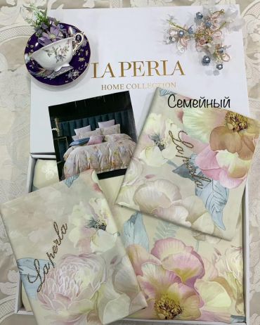 Комплект постельного белья семейный  La Perla LUX-33050