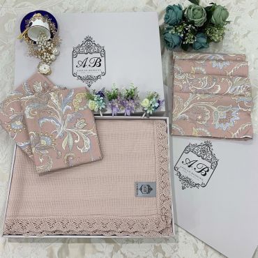 Комплект постельного белья с пледом APPOLO LUX-33343