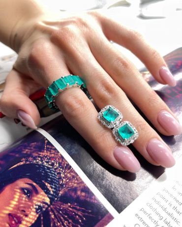 Серьги  LUX-44602