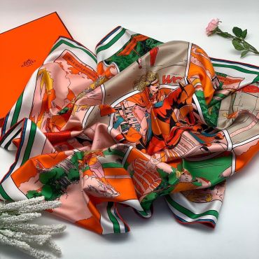  Двухсторонний платок Hermes LUX-34211