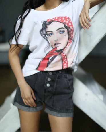 Футболка женская  LUX-34136