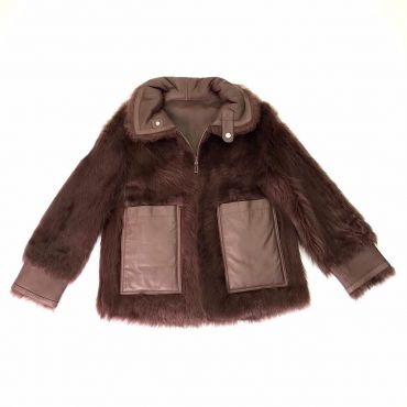 Двухсторонняя дубленка  LUX-36987
