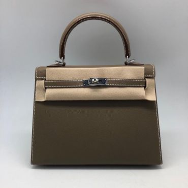 Сумка женская Hermes Kelly 25 cm,Epsom Color Eucalyptus Hermes LUX-37272