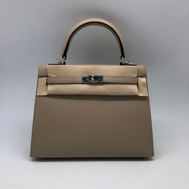 Сумка женская Hermes Kelly 25 cm,Epsom Color Gris Tourterelle Hermes LUX-37276