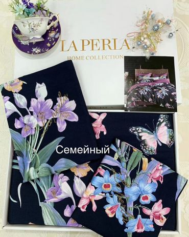 Комплект постельного белья семейный La Perla LUX-37625