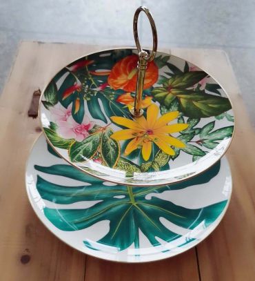 Менажница 2-х ярусная  Hermes LUX-38135