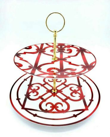 Минажница 2-х ярусная  Hermes LUX-38137