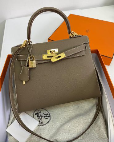  Сумка женская Kelly 28 cm, Epsom, GHW  Hermes LUX-38989
