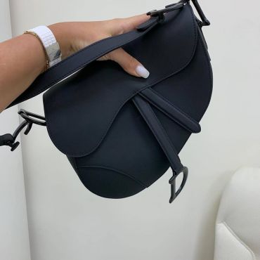 Сумка женская Saddle so black Christian Dior LUX-12545