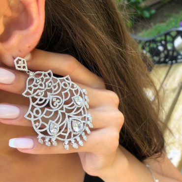 Серьги  LUX-42612