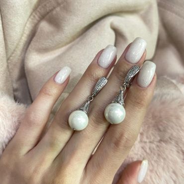 Серьги  LUX-43387